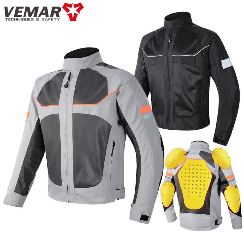 Mens Motorcycle Riding Jacket With Armor Protection Breathable Motorbike Gear Off-Road Street Use