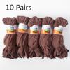 10 Pairs of Women's Summer Ultra Thin Invisible Transparent Crystal Silk Anti Hook Silk Short Socks