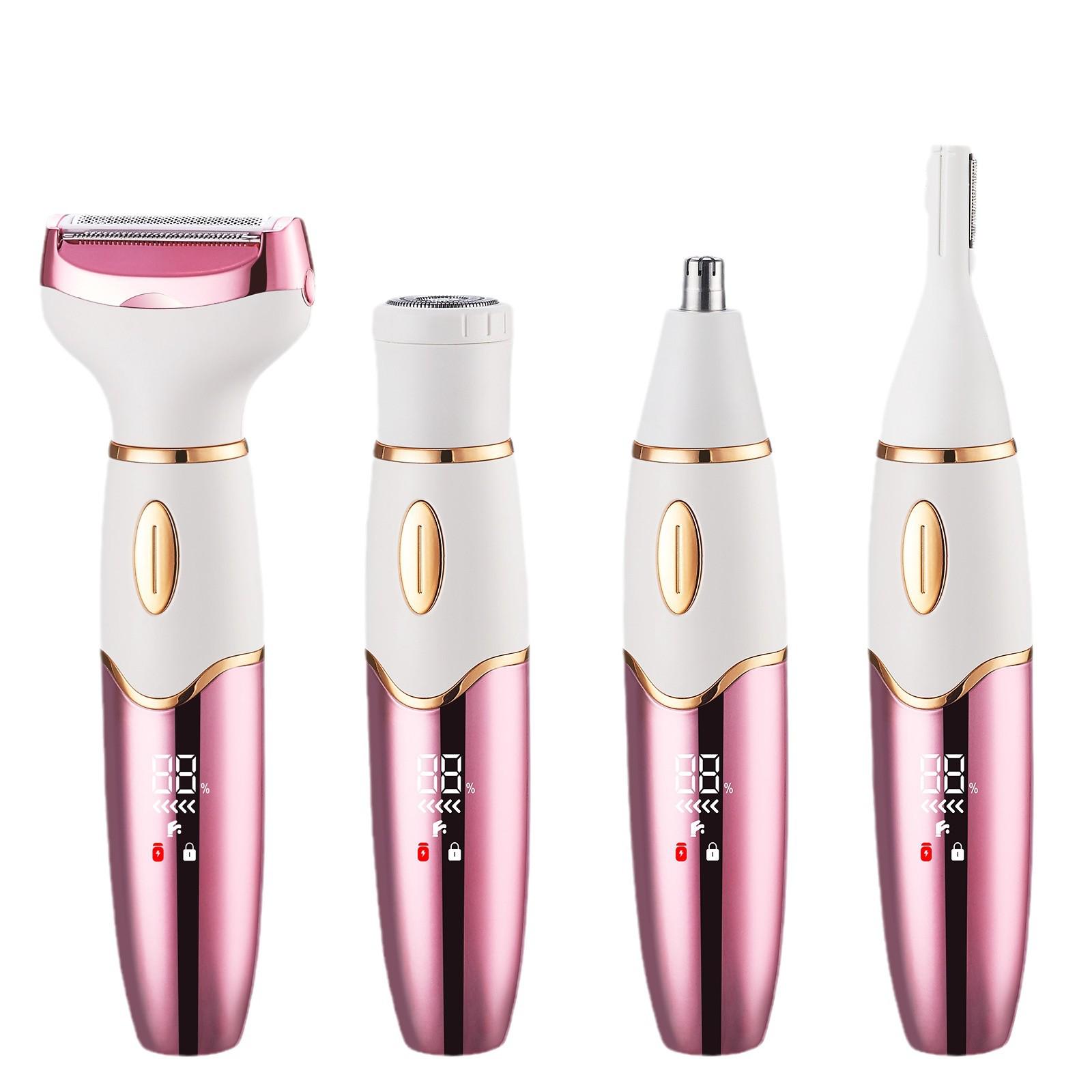 

Электробритва и триммер для волос 5 в 1 для женщин: Многофункциональное устройство для ухода за шерстью с цифровым дисплеем