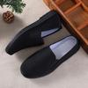 All-black-soled old Beijing cloth shoes male father breathable and lightweight black cloth shoes male one-pedal lazy cloth shoes