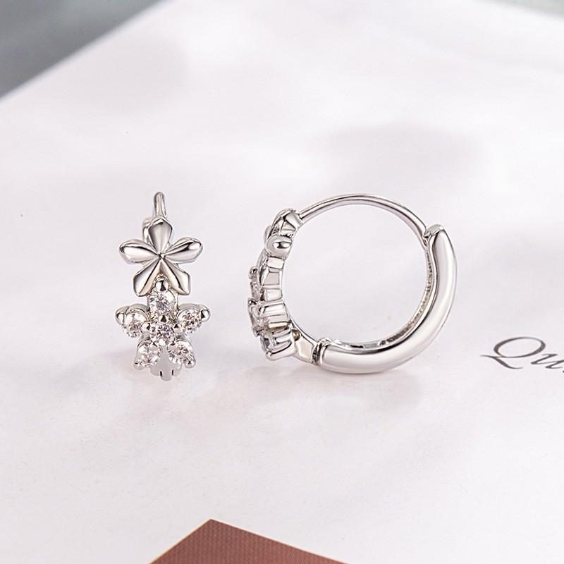 Korean Style Geometric Circle Earrings: Elegant, Versatile Ear Jewelry for Women and Students
