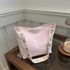 Simple Texture Large Capacity Tote Bag 2025 New Summer Niche Fashion Bucket Bag Casual Versatile Messenger Bag