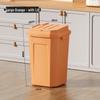 Extra Large Household Trash Bin with Lid for Kitchen, Bathroom, Hotel, or Outdoor Use