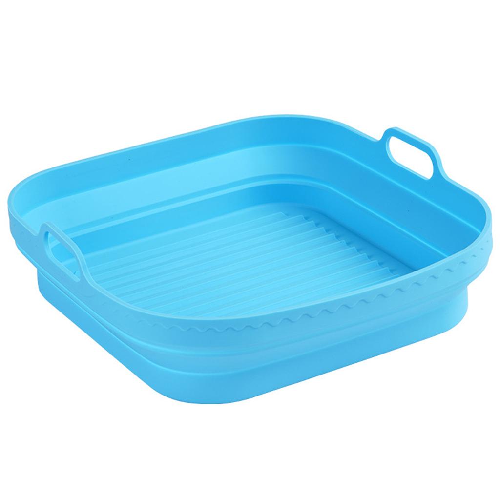 Foldable Silicone Air-Fryer Basket High Temperature Resistance Air-Fryer Pan Kitchen Supplies