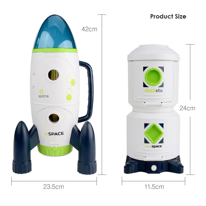 Non-Toxic Puzzle Acousto Optic Space Toys Space Model Air Force Shuttle Space Station Rocket Aviation Series Toy Forkids Christmas Gift