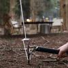 Tent Stakes Heavy Duty Metal Tent Pegs for Camping Steel Tent StakesUnbreakable and Inflexible Black