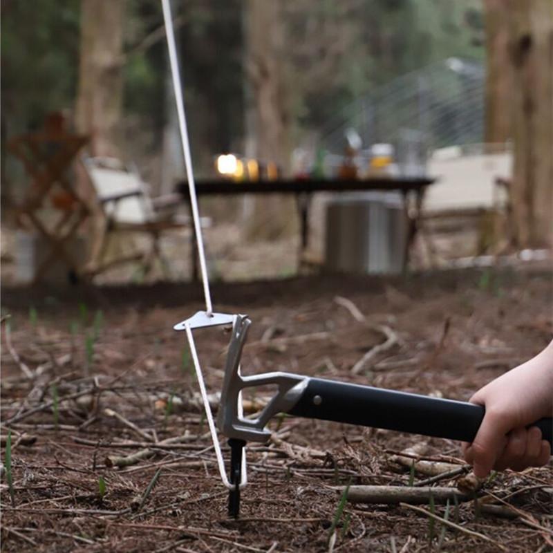 Tent Stakes Heavy Duty Metal Tent Pegs for Camping Steel Tent StakesUnbreakable and Inflexible Black