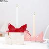 Bowknot-shaped Ceramic Candle Holders Desk Decoration Romantic Candlestick Wax Melt Burner Candle Stand Room Aesthetic Decor