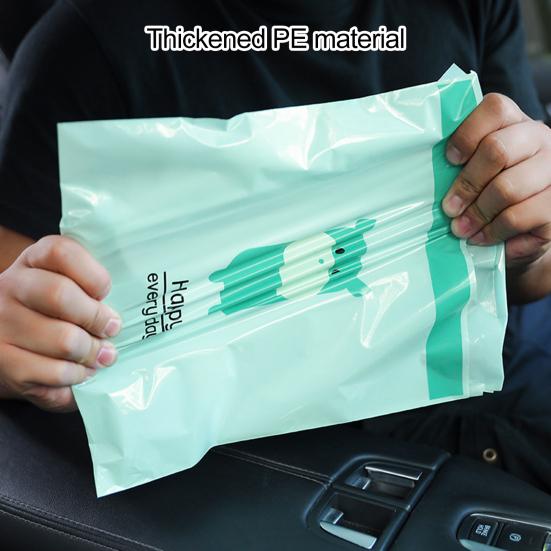 15Pcs Garbage Bag Self-adhesive Waterproof Leakproof No Residue Cute Chick Pattern Disposable Car Trash Pouch Daily Use