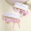 New Fashion Cute Cartoon Pink Earring Set Colorful Dopamine Acrylic Earrings for Women Girls New Trendy Jewelry Accessories Gift