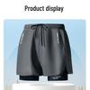 Men's Quick-Dry Plus-Size Swim Trunks: Anti-Embarrassment Boxer Briefs for Beach & Hot Spring