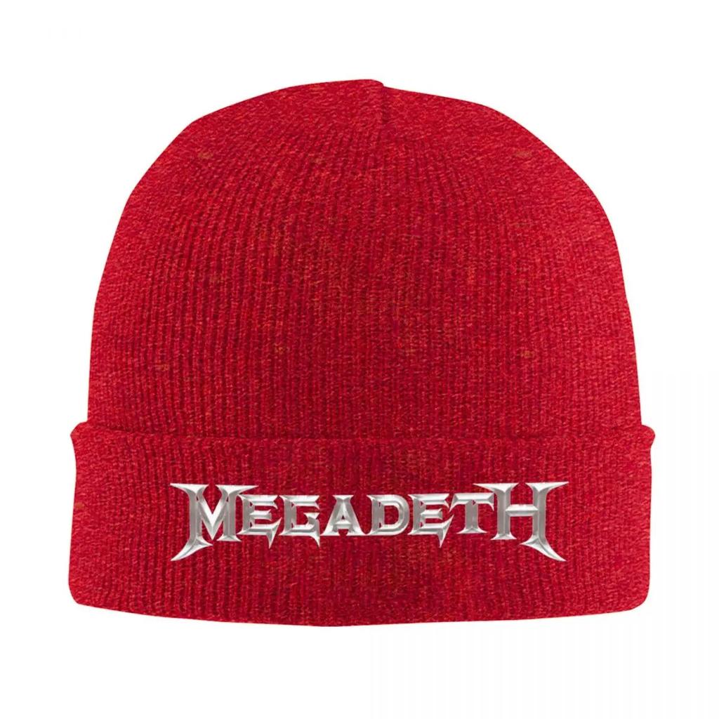 Megadeths Leuchtet im Dunkeln Gestrickte Mütze Beanie Herbst Winter Mützen Warm Acryl Modekappe Unisex Damen