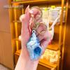 Acrylic Colorful Spiral Conch Shell Keychain Pendant