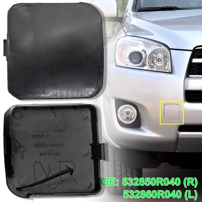 2pcs Car Unprimed Front Bumper Tow Hook Eye Cover Towing Cap For Toyota RAV4 XA30 2009-2010 Right Left Auto Protector Covers