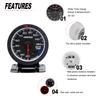 CNSPEED 60mm Water Temperature Gauge 20-120 Celsius with 1 / 8NPT Water Temperature Seal Pipe Sensor Adapter New
