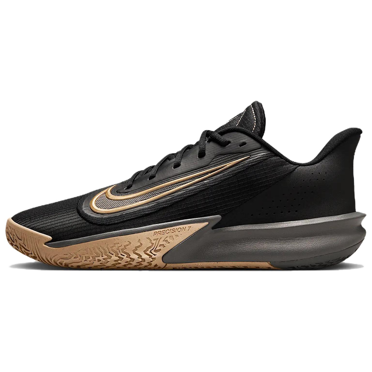 Nike Precision 7 Men Black Parachute Beige Iron Grey Metallic Gold FN4322-006 EU 44.5