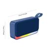 1Pc Bluetooth Speaker, Portable Wireless, with Card Slot and USB Flash Drive, Handheld RGB Light, Gift, Fabric Mini Speaker