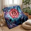 Manchester United Theme Blanket Soft Flannel Blanket Plush Throw Blanket Cozy Sofa Bed Blanket for Home Decor