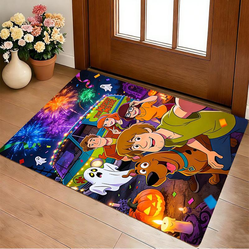 Scooby Party Living Room Nonslip Area Rug Soft Carpet For Bedroom Game Playroom Sofa Office Home Decor Doormat Christmas Gift C922170