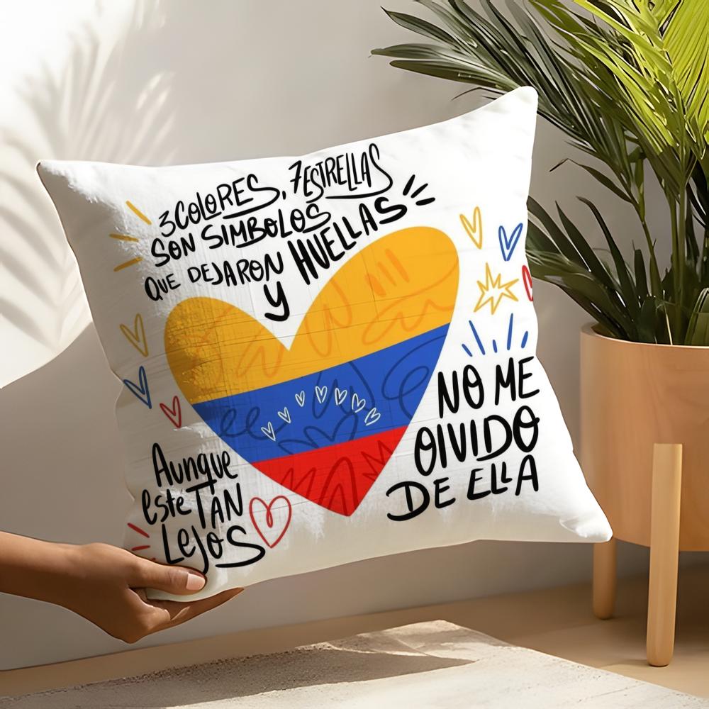 Aesthetic Art Venezuela Pillow Case Linen Cushion Covers For Decorative Sofa Home Pillows Case Car Chair Pillows Cases