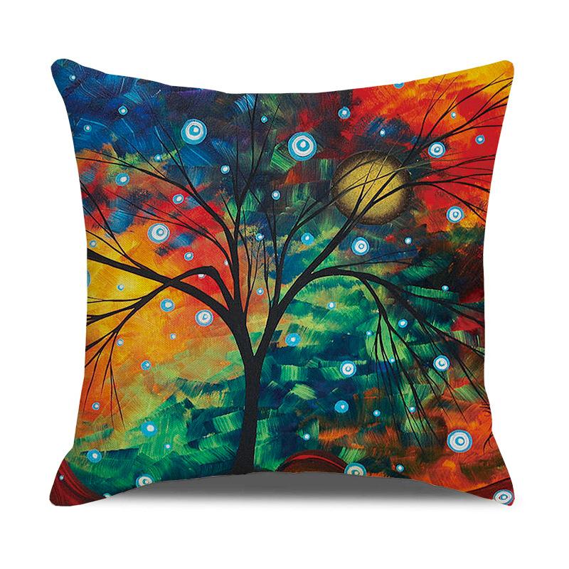 Printed Pillowcases, Linen Pillows, Sofa Pillows, Home Decoration Pillows