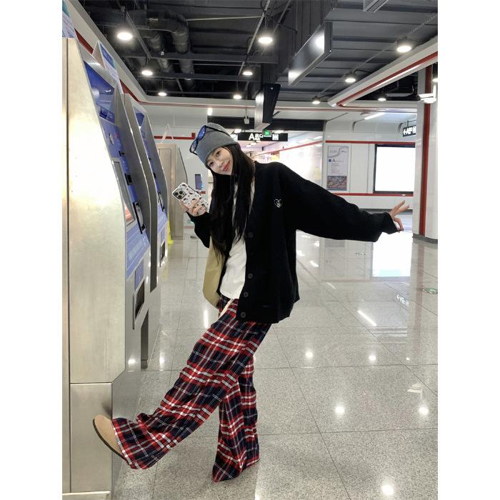 Women's clothing autumn new lazy style loose and thin versatile small fashion versatile sweater knitted jacket