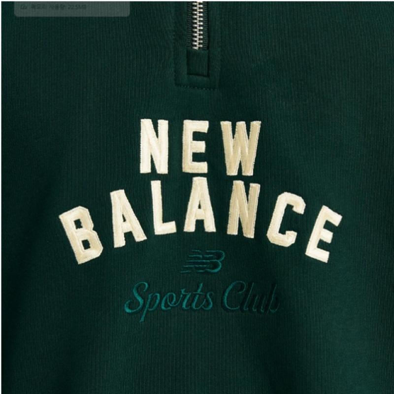 New Balance Public Sports Club Semi Overfit Half Zip Up Sweatshirt Nbnce11213 62