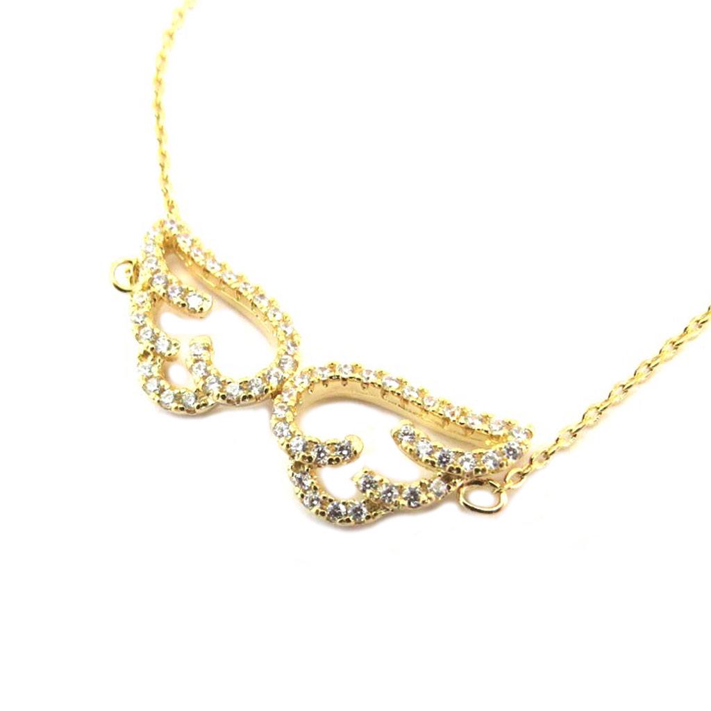 Les Trésors De Lily [P2323] - Gold Plated Bracelet 'Les Ailes d'Ange' Rose Gold - 30x10 Mm