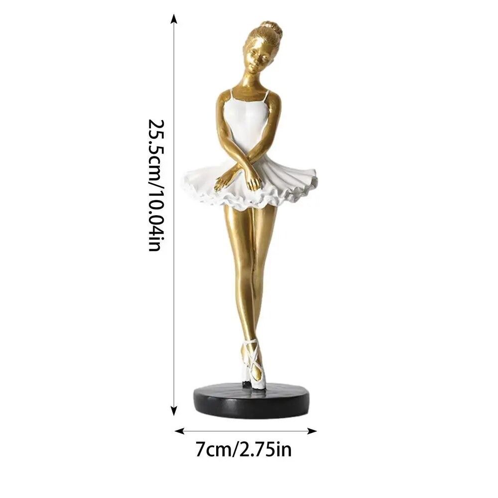 Handmade Ballet Girl Ornaments Painted Abstract Art Sculpture  Souvenirs Gifts