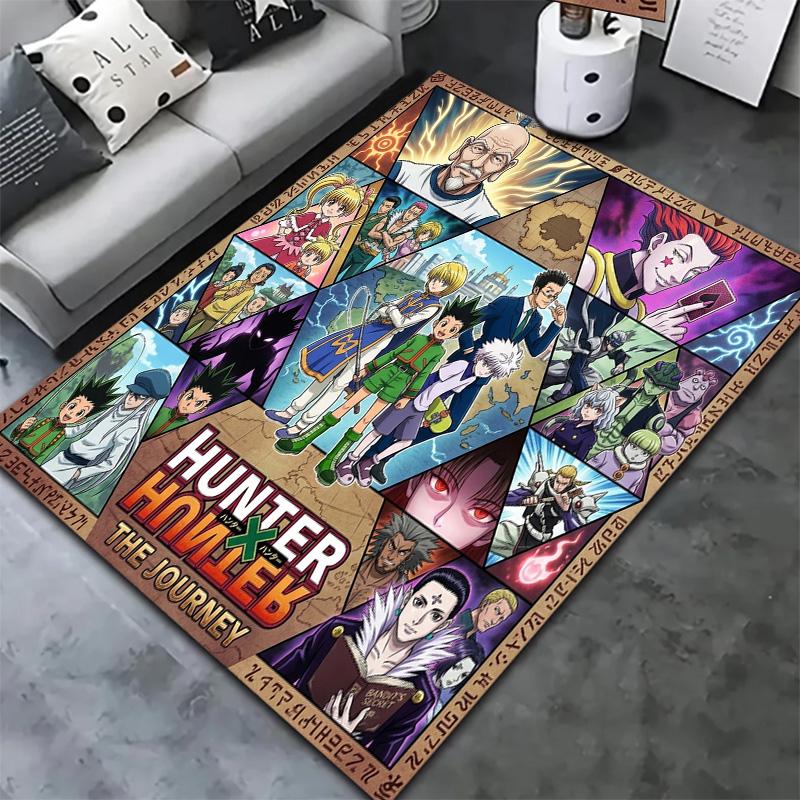 Hunter X Hunter Teppich Teppich für Wohnzimmer Schlafzimmer Zuhause Sofa Dekoration Kinder Spielen Rutschfeste Bodenmatte