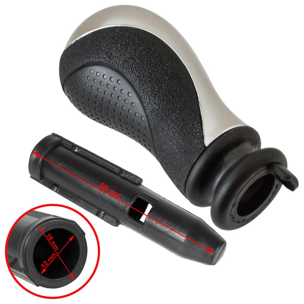 Citroen C5 I 01-08 Pomello Cambio, A Pressione con Adattatore per Leva Cambio, Kit 2 Pezzi