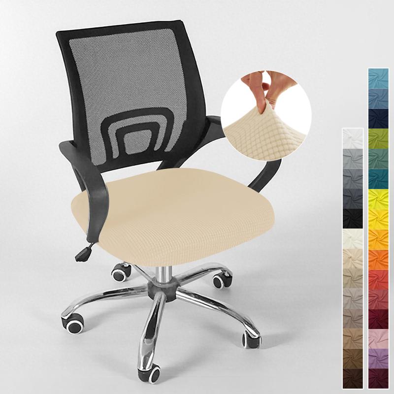 Cover For Computer Chair With Armrests Knitted Jacquard Cover For Swivel Office Chair Jacquard Seat Cover Computer Chairs