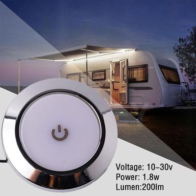12V RV Interior Ceiling LED Light With Dimmer Switch 5W Car Interior Led Round Light RV Indoor Roof Lamp For Camper Boat