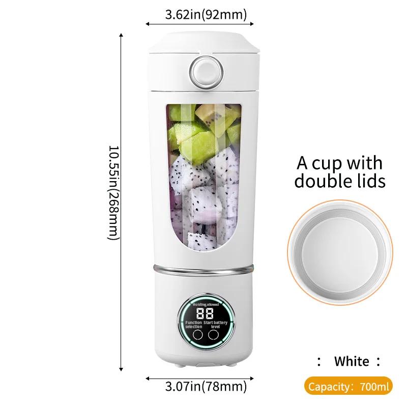 

New 700ML Large-Capacity Juicer for Home Use 12-Blade Quick Ice Crushing and Slicing Cup USB Charging Portable Outdoor Juicer