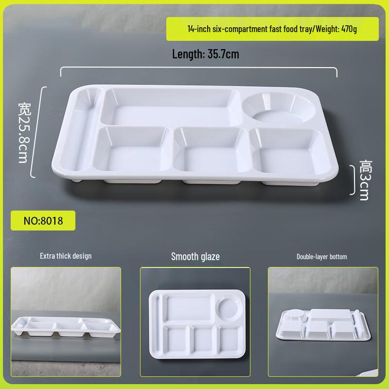 

Melamine Divided Fast Food Tray