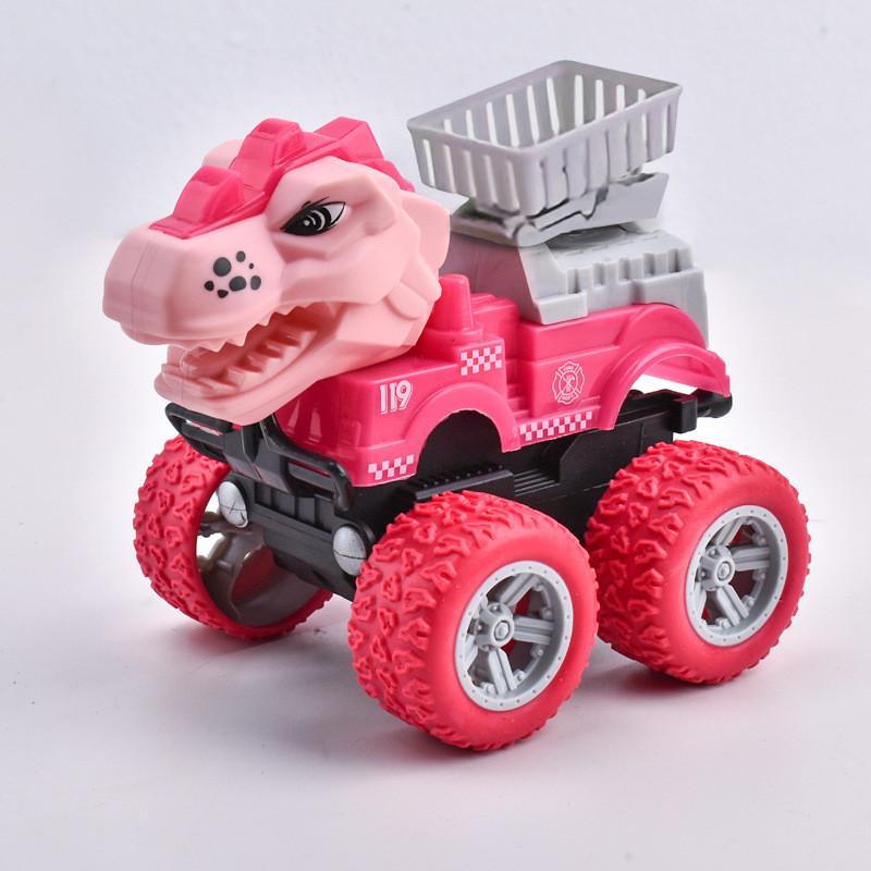 Dinosaur Inertia Excavator Dump Truck Mixer Truck Tank Off Road Vehicle Toy For Toddlers
