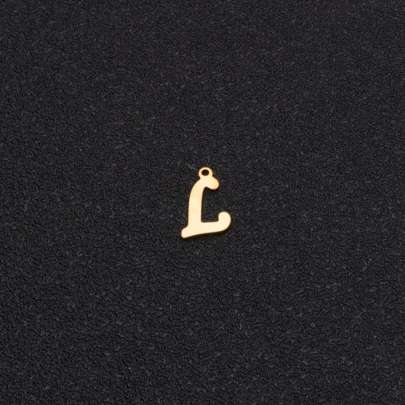 Custom Stainless Steel A-Z Letter Charms - Fade-Resistant DIY Pendants