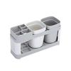 Bathroom Toothbrush Racks Free Punching Brush Set Tooth Cup Holder Teeth Vertical Cup Holder