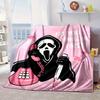 Scr-eam Horror Movie Blanket Flannel Blanket for bed, sofa, Camping, Hiking, Picnic Essentials, gift for family Fan gifts