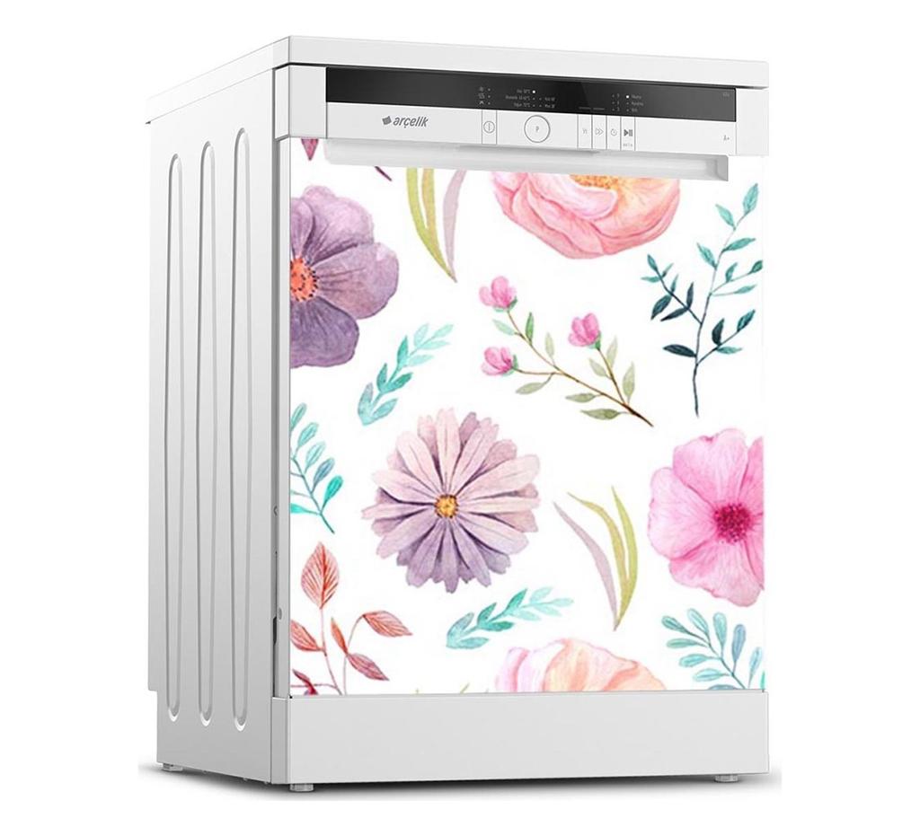 36 Style Dishwasher Decoration Sticker DIY Kitchen Wallpaper Peel and Stick Vinyl Wall Decal LandscapeFlower Mural For Home Decor