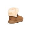 UGG Zintegrowana Skóra Owcza i Wełna Wygodne Ciepłe Oddychające Niskie Buty Dziecięce brązowe 1153637K-CHE