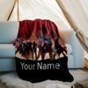 Custom Name Vox Machina Theme Printed Blanket - Perfect for Couch, Bed, Travel & Outdoor Use | Machine Washable, Cozy & Durable.
