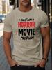 Horror Movie Problem Print Unisexs Short Sleeve Tshirt Summer Tshirt Top