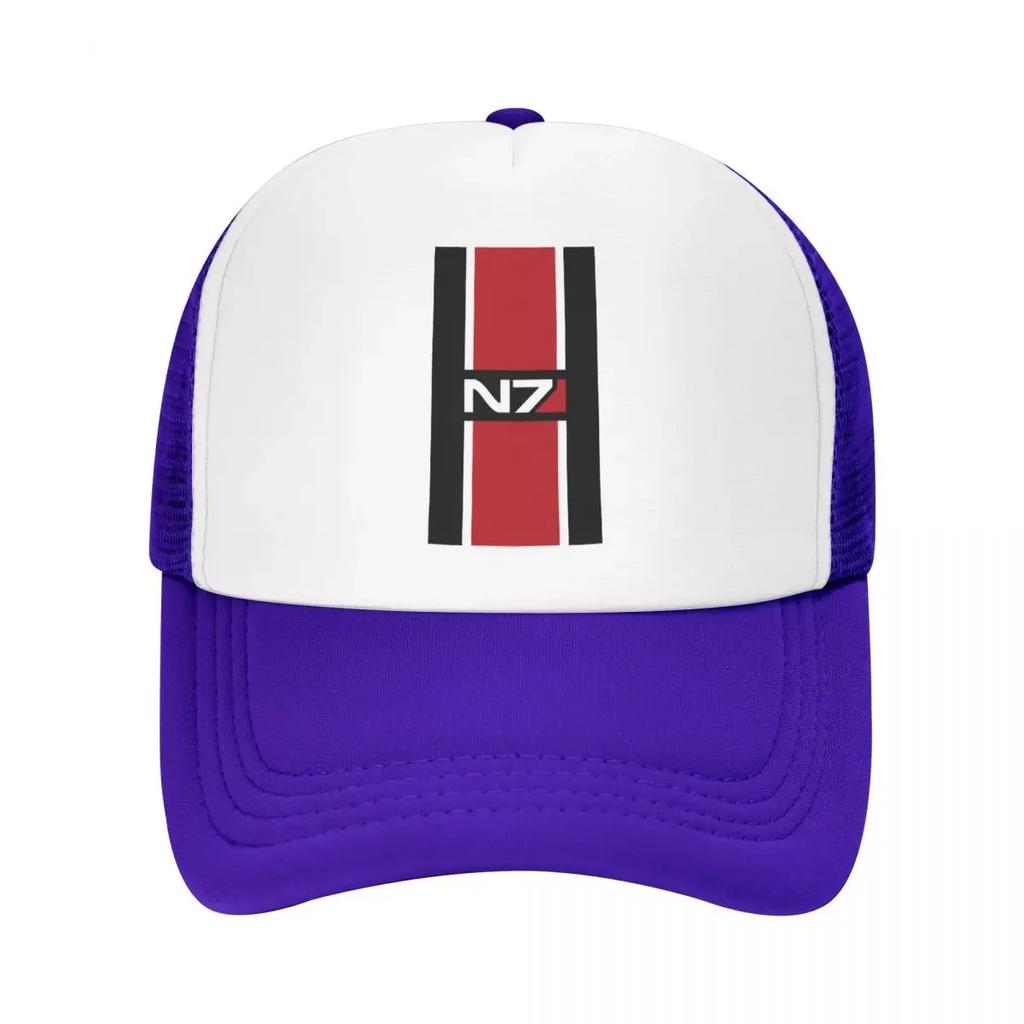 Custom Punk Mass Effect N Baseball Cap for Women Unisex Adjustable Video Game Trucker Hat Sun Protection Snapback Hats