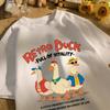 Retro Duck Full Of Vitality Unisexs T-Shirt Casual Fashion O-Neck Tee Summer Loose Basics Top Cotton Unisex Soft Vintage Clothing