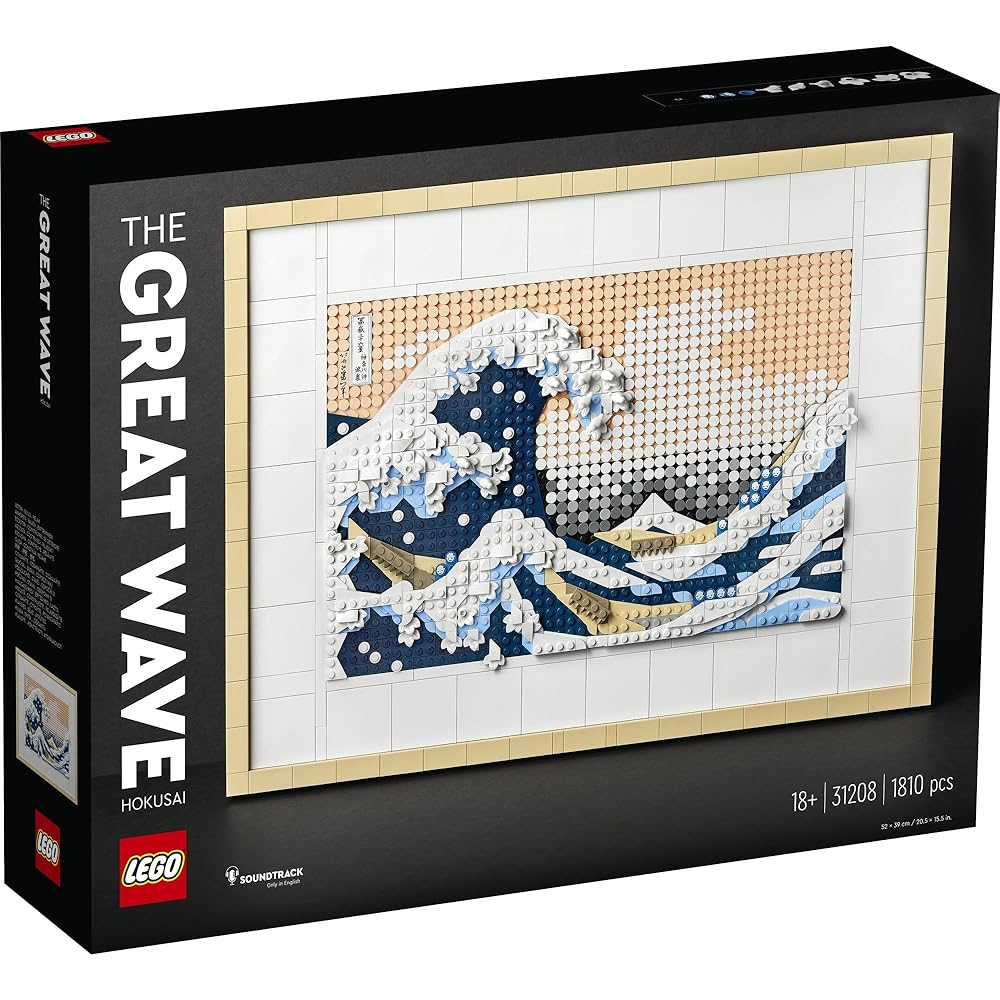 LEGO Art Hokusai Great Wave 1810 Pieces Building Blocks Toy for Home Decor and Collection