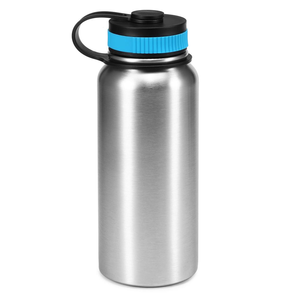 1000ml Stainless Steel Vacuum Insulated Water Bottle with 700ml Water Cup Hanging Pot for Outdoor Survival Camping