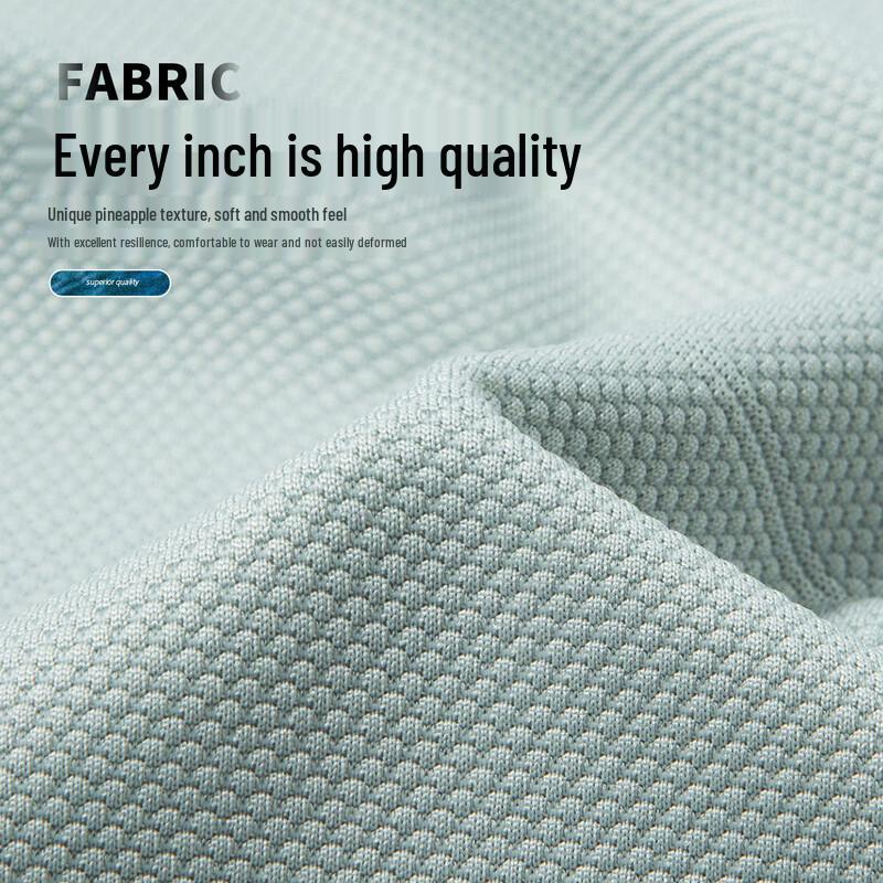 FORTEI Men's Seamless Ice Silk Polo Shirt