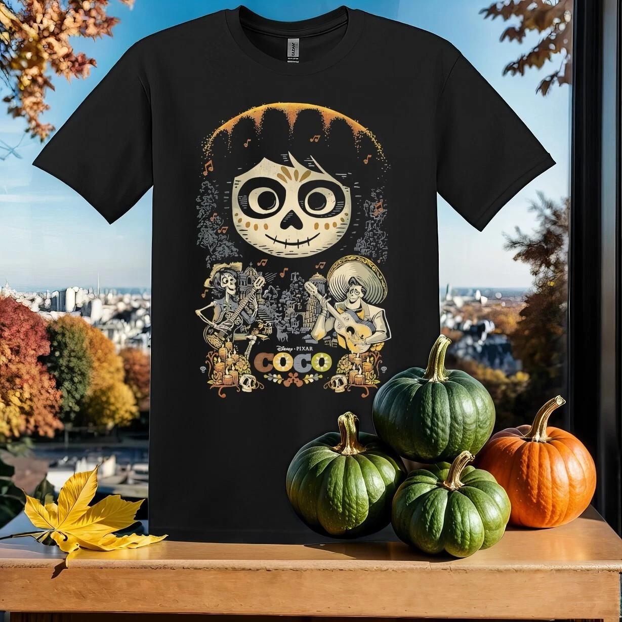 Disney Coco Miguel T-shirt Men Women Unisex S разноцветный