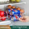 Transparent Oblique Refrigerator Storage Box Thickened Large-capacity Automatic Replacement Beverage Storage Box